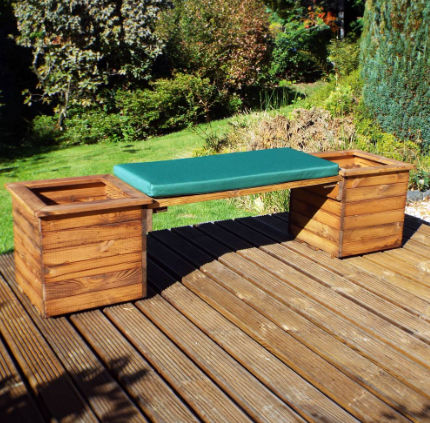 Charles Taylor Brown Planter Bench